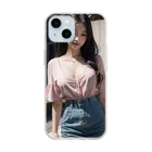 TsuchikiyoのBeautiful AI Girls iPhone Case Soft Clear Smartphone Case