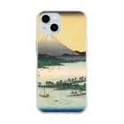 浮世絵屋の広重「冨二三十六景㉔　駿河三保之松原」歌川広重の浮世絵 Soft Clear Smartphone Case