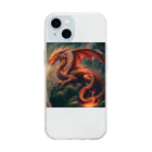 Dragon-EyeのDragon-Eye#0003 Soft Clear Smartphone Case