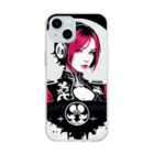 くるあとのCyberpunk DJ girl Soft Clear Smartphone Case