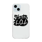 Studio L.O.LのStudio L.O.L モノクロロゴ Soft Clear Smartphone Case