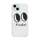 usabit.のぐっず屋さんのFindit！ロゴ Soft Clear Smartphone Case