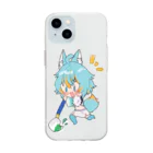 usabit.のぐっず屋さんのレステさん Soft Clear Smartphone Case