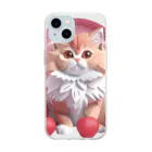 uncle-Toshiの果物と子猫 Soft Clear Smartphone Case