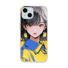 yanagi029のワイシャツ女子 Soft Clear Smartphone Case