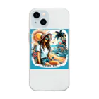 マイティのsummer girl Soft Clear Smartphone Case