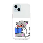 Kujakuの朗読猫 Soft Clear Smartphone Case