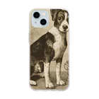 Paonのズーの犬の絵シリーズ１２ Soft Clear Smartphone Case