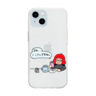 あやしいおばさん くろまめさんのあやしいおばさん　くろまめさん（ノンアル） Soft Clear Smartphone Case