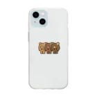 YEAH YEAH YETIの3匹のクマ Soft Clear Smartphone Case
