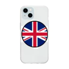 おもしろいTシャツ屋さんのイギリス England United Kingdom Great Britain ソフトクリアスマホケース