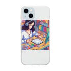 Radiant Lifestyle Storeの女性イラストレーター Soft Clear Smartphone Case