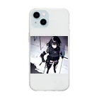 キャラクターグッズの【戦闘員少女】裏切り者 Soft Clear Smartphone Case