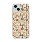 akn_suzuriの碇柄デザイン Soft Clear Smartphone Case