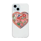 HeartyTimeのハート紅型 Soft Clear Smartphone Case