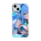 シロクマペンギンのエルフのサイバーピアニストの夏休み Soft Clear Smartphone Case