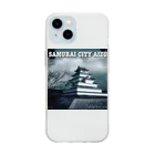 AIZUチャンネルのSAMURAI CITY AIZU 鶴ヶ城グッズ Soft Clear Smartphone Case