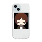 瀧さんショップのおかずちゃん似顔絵アイコン Soft Clear Smartphone Case