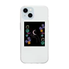 zenの月に魅了されて Soft Clear Smartphone Case