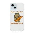botsu【デフォルメ動物イラスト屋】のウォンバットのパン屋さん Soft Clear Smartphone Case