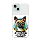 Urban pawsのパグチワワ「Urban paws 」 ソフトクリアスマホケース