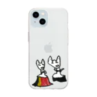 BWfamilyのおやまのきつねのおんなのこ Soft Clear Smartphone Case