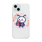 かむろのおみせのWork to make others happy, live to make yourself happy. Soft Clear Smartphone Case