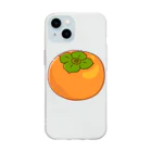 kudamono_fruits0730のかき Soft Clear Smartphone Case