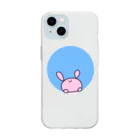 ぴののうさちゃん こんにちは Soft Clear Smartphone Case