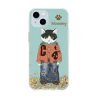 Momimy モミミィのMomimy 猫のオシャレなスマホケース Soft Clear Smartphone Case