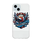 【volleyball online】のLINEスタンプ風 Soft Clear Smartphone Case