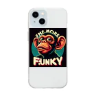 k.a.u.j.7のFUNKYなサルが登場 Soft Clear Smartphone Case