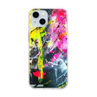 与一 （@yoichi.ArtRecord)のスマホケース『Lady』 Soft Clear Smartphone Case