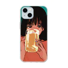 ryou0701lmのほろ酔い美人 Soft Clear Smartphone Case