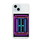 Association Against Mirroring SelfiesのAbstract_Neonsign03 Soft Clear Smartphone Case