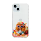 たけさくらのといぷーしか勝たん：BEACH IDOL Soft Clear Smartphone Case