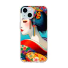 manyou-lab_Ukiyo-eの浮世絵 美人画 Ukiyoe beauty painting [UB-DL-SR002-0015] Soft Clear Smartphone Case