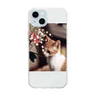 LISPの哀愁の猫ちゃん Soft Clear Smartphone Case