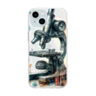 science closet（科学×ファッション）の顕微鏡　~ミクロの世界~ Soft Clear Smartphone Case