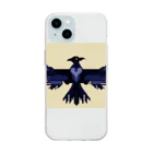 Colorful_Creationsの八咫烏ver1 Soft Clear Smartphone Case