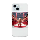 taka-kamikazeの赤ちゃん入場 Soft Clear Smartphone Case