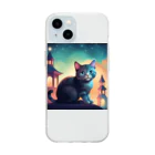 ai美女ショップのかわいい猫 Soft Clear Smartphone Case