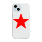 ファンシーTシャツ屋の赤星 Soft Clear Smartphone Case