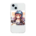 ライダーズのバイク女子　ばくおん!!系 Soft Clear Smartphone Case