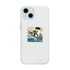 inu_mo_kuwanaiの会社を飛べ！ Soft Clear Smartphone Case