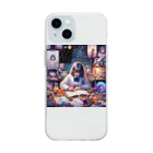 yumeの美しい研究者 Soft Clear Smartphone Case