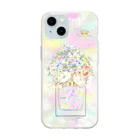 &i Designのアンドアイデザイン 数秘＆カラー🄬オマージュボトル　スマホケース ソフトクリアスマホケース