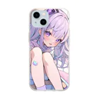 *˚𝔑𝔶𝔲𝔫𝔤𝔢𝔩𝔰 𝔰𝔥𝔬𝔭のパステル猫耳少女③ Soft Clear Smartphone Case