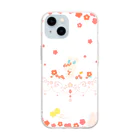 ぼんぼん区の花畑うさ Soft Clear Smartphone Case