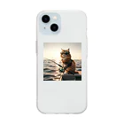 mitsuouの釣り猫 Soft Clear Smartphone Case